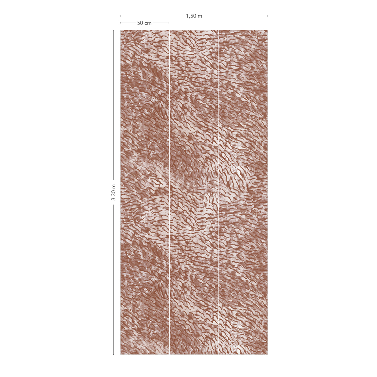 Papier peint panoramique Cascade Terracotta 1/2/3 - Isidore Leroy