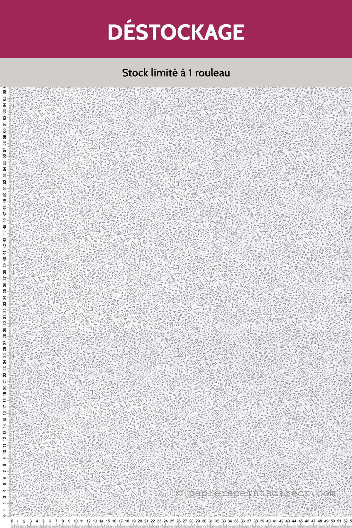 Papier peint Destockage - Nature Konoha Gris - Hanami