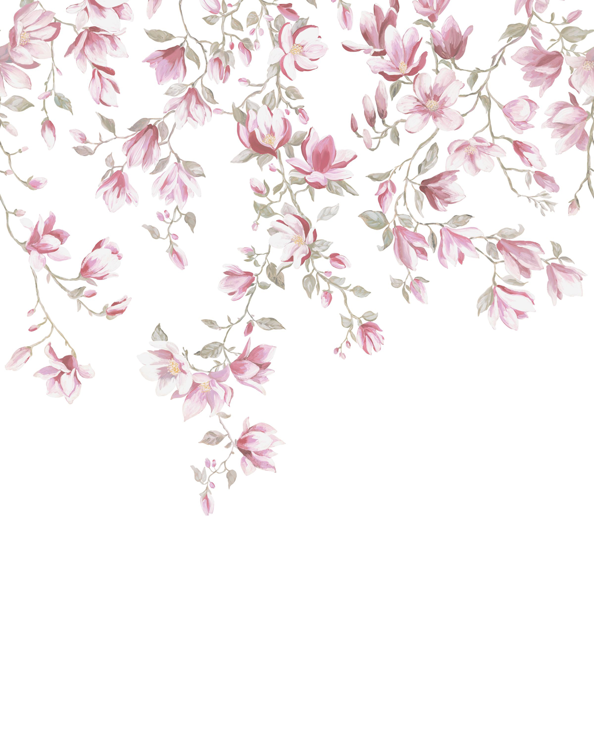 Papier peint panoramique Magnolia Ribambelle S rose 200X250 - Wonderwalls 2 de Casadéco | Réf. WDWD200054705