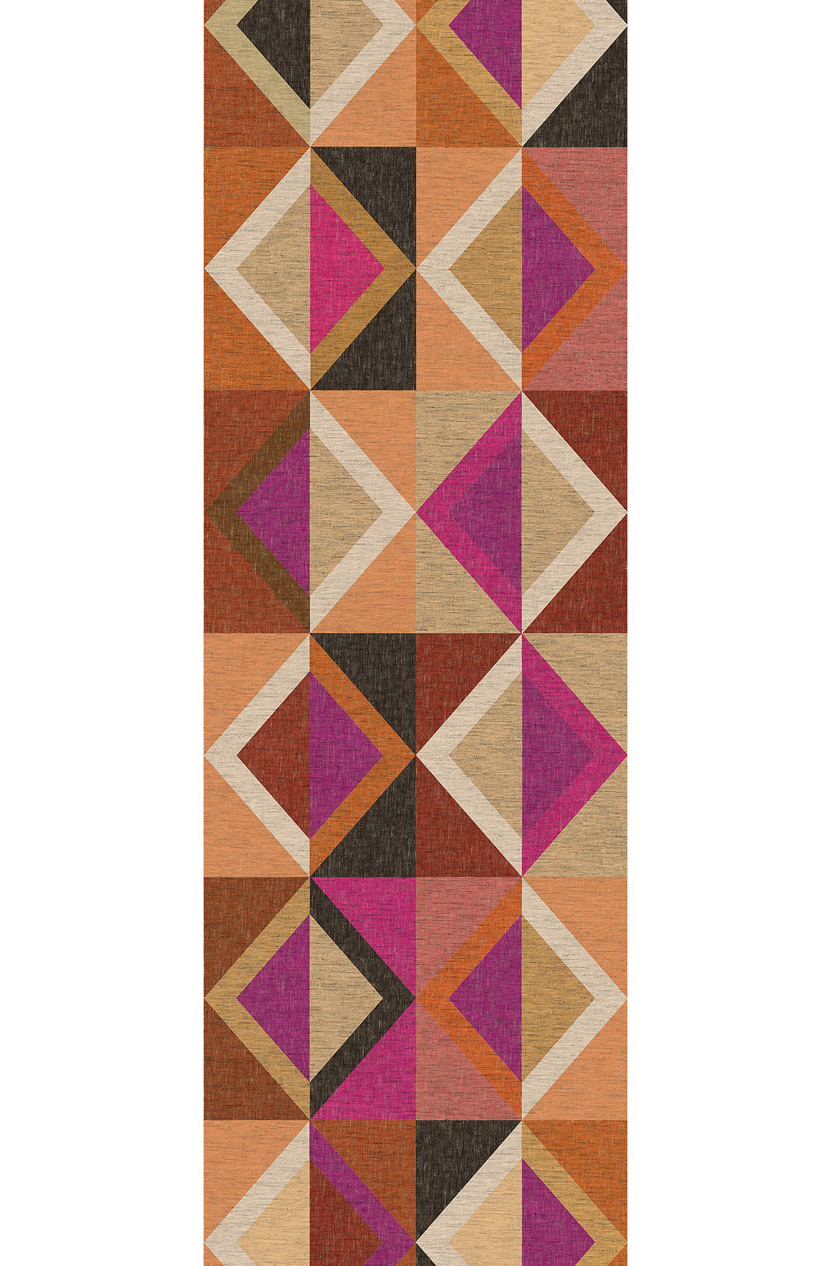 Papier peint panoramique Géométrique Lunca magenta - B H260 - Joy de Masureel | Réf. MAS-DGJOY4042-260