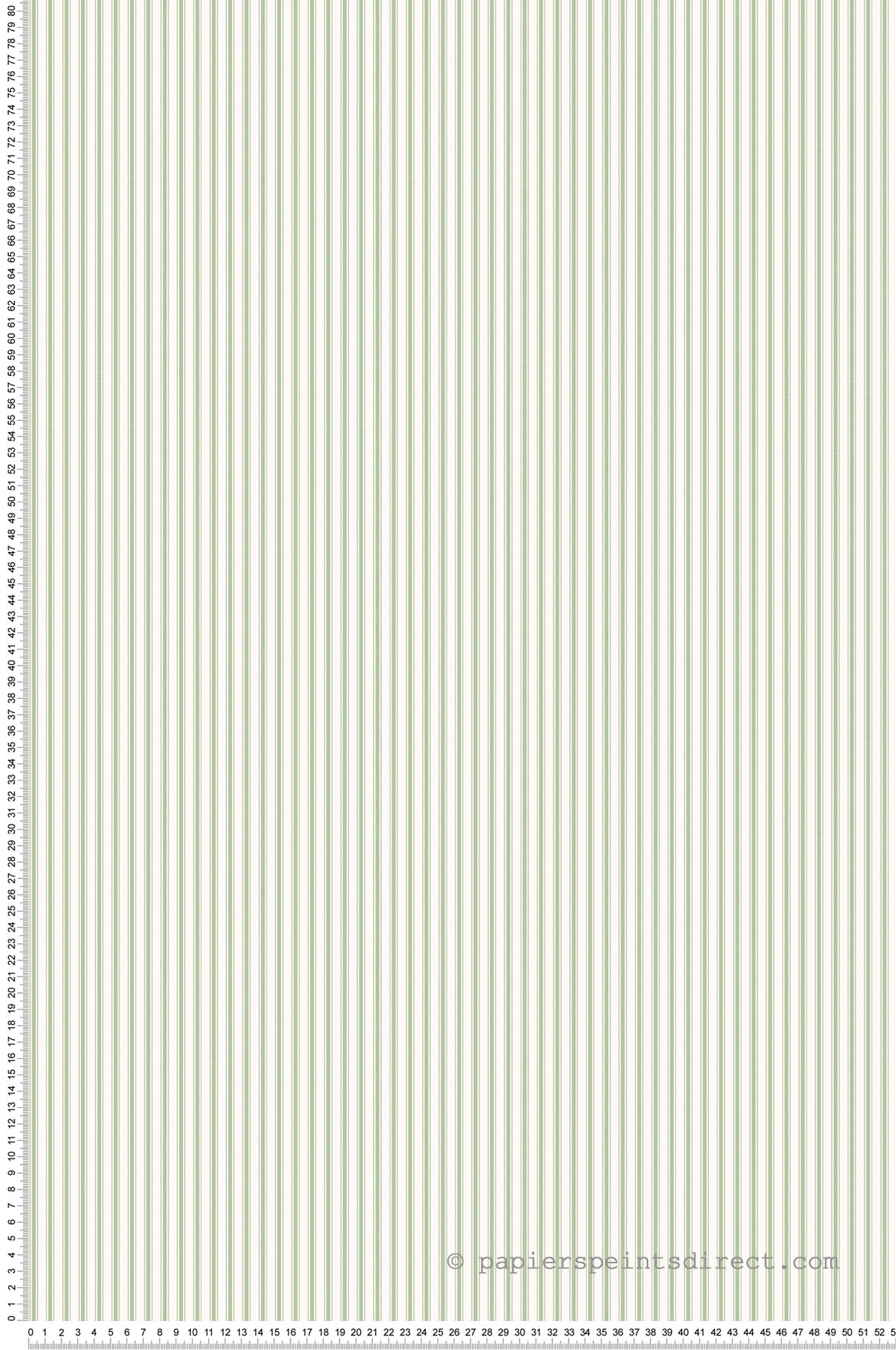 Papier peint Rayures trible vert - Miniatures de Lutèce | Réf. LTC-G67928