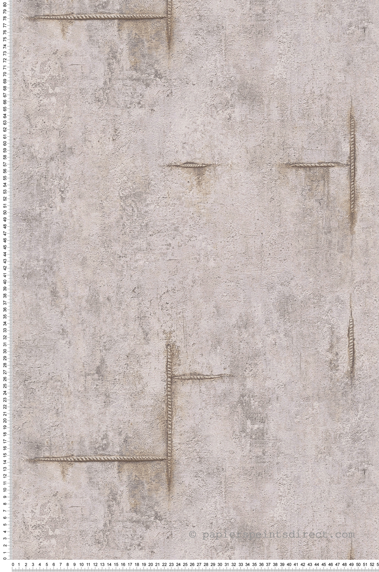 Papier peint Béton Graphite Groove gris clair - Cosmoliving d'A.S. Création | Réf. AS-790853