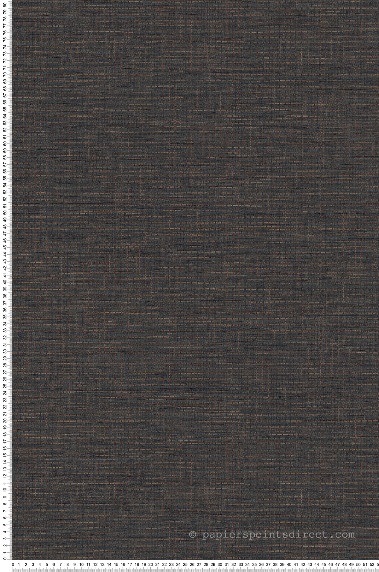 Papier peint Effet Tissage bleu nuit et marron - Desert Lodge de Livingwalls | Réf. 38527-2