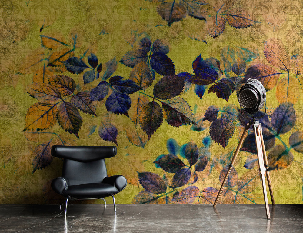 Papier peint panoramique Feuilles Indian Summer1 AMB - Référence DD114092 - Intissé 200g/m2 - Standard 400 x 270