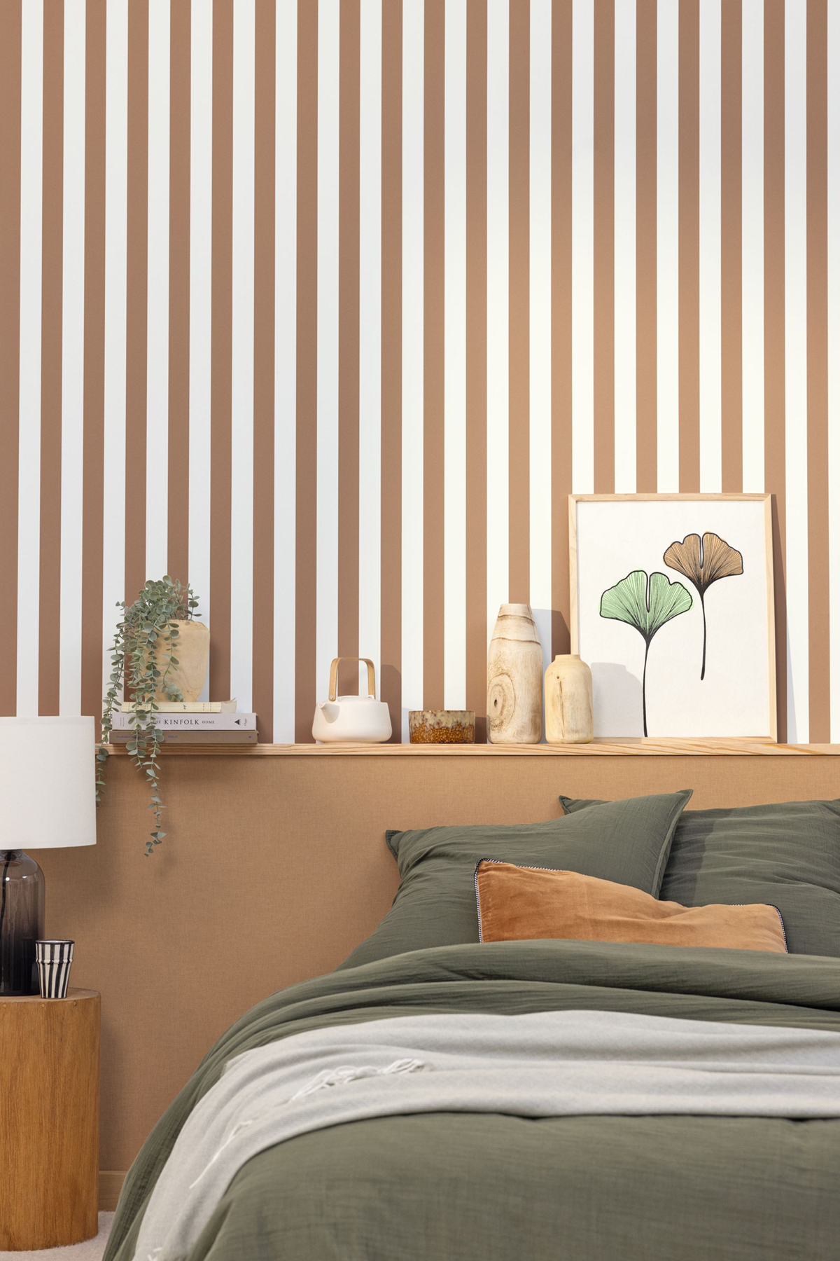 Papier peint Uni camel - Outlines de Casélio | Réf. OTLS64522578