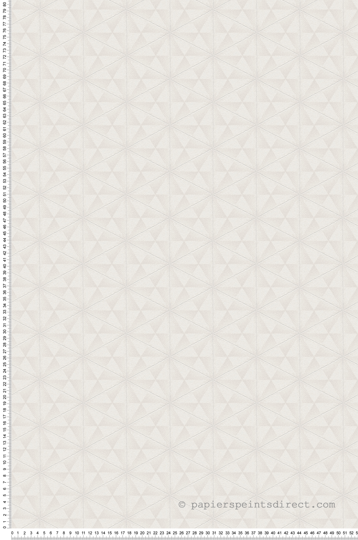 Papier peint Triangle Fibre d'Or écru - Abaca de Lutèce | Réf. LTC-51232906