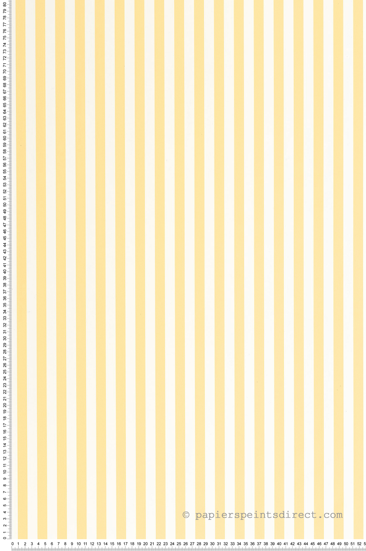 Papier peint Rayure Talea jaune soleil - Art of Botany de Casélio | Réf. AOB106670259