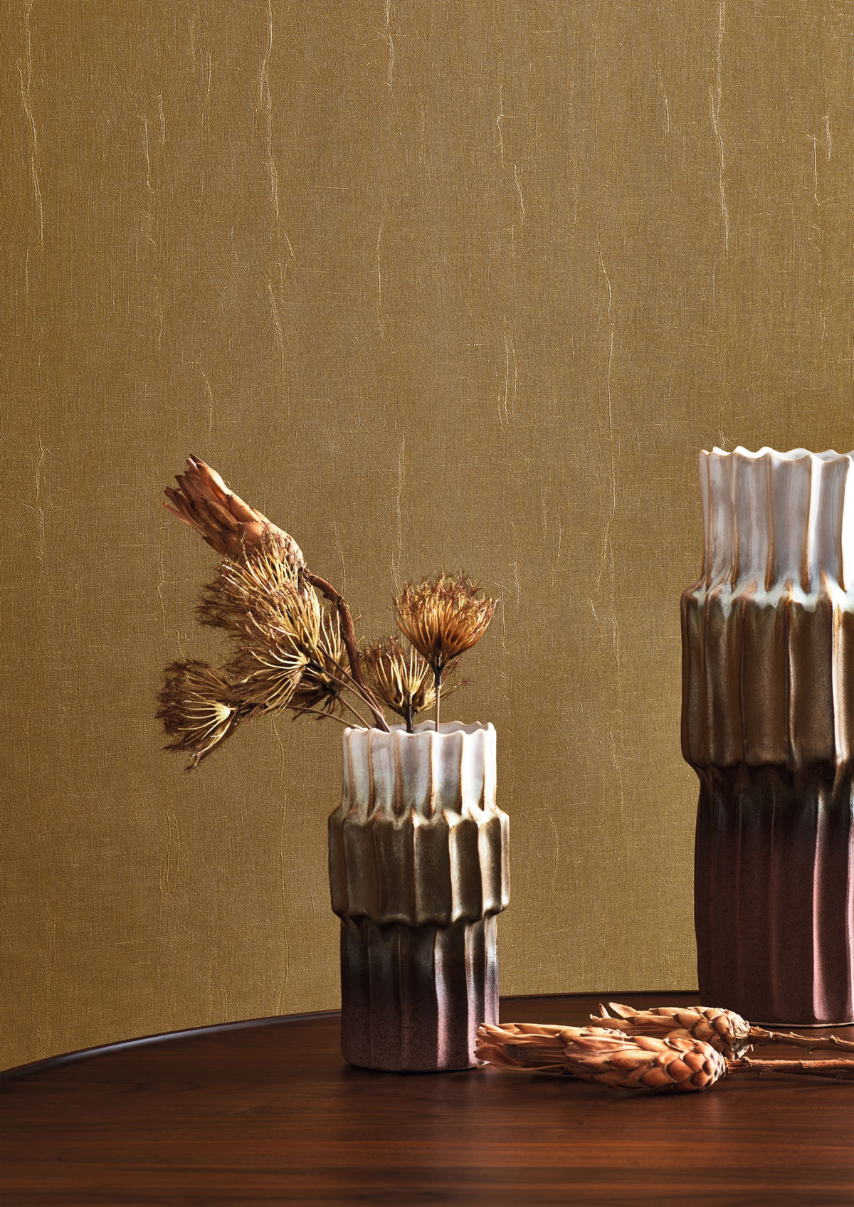 Papier peint Uni Etamine bronze mordoré - Etamine de Casadéco | Réf. ETAM200252802