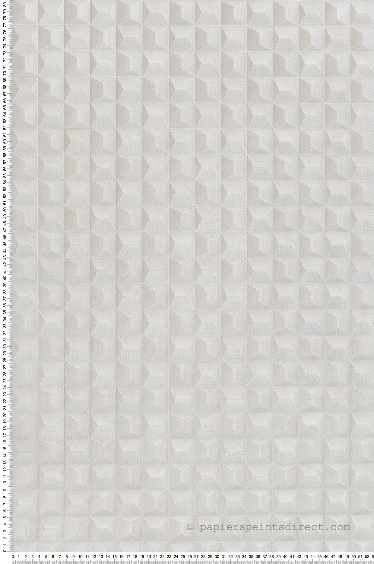 Papier peint Cube 3D blanc cassé - Architexture de Montecolino | Réf. MC-AZ15520