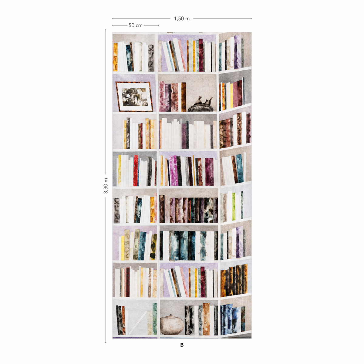 Papier peint panoramique Bibliothèques Original B - 4/5/6 AMBr - Isidore Leroy