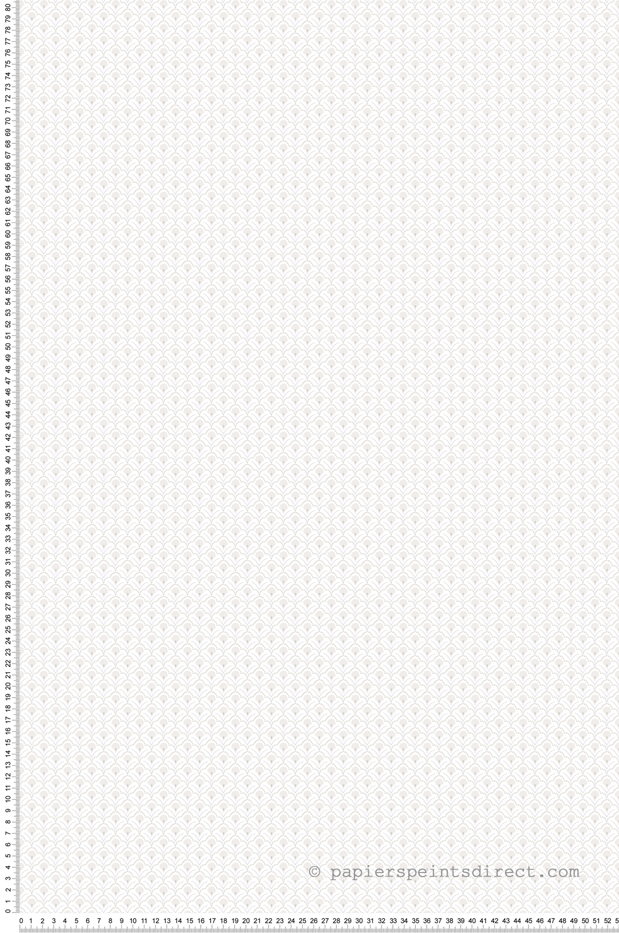 Papier peint Art Déco Plumetis beige gris - Jardin Secret de Lutèce | Réf. LTC-G78513