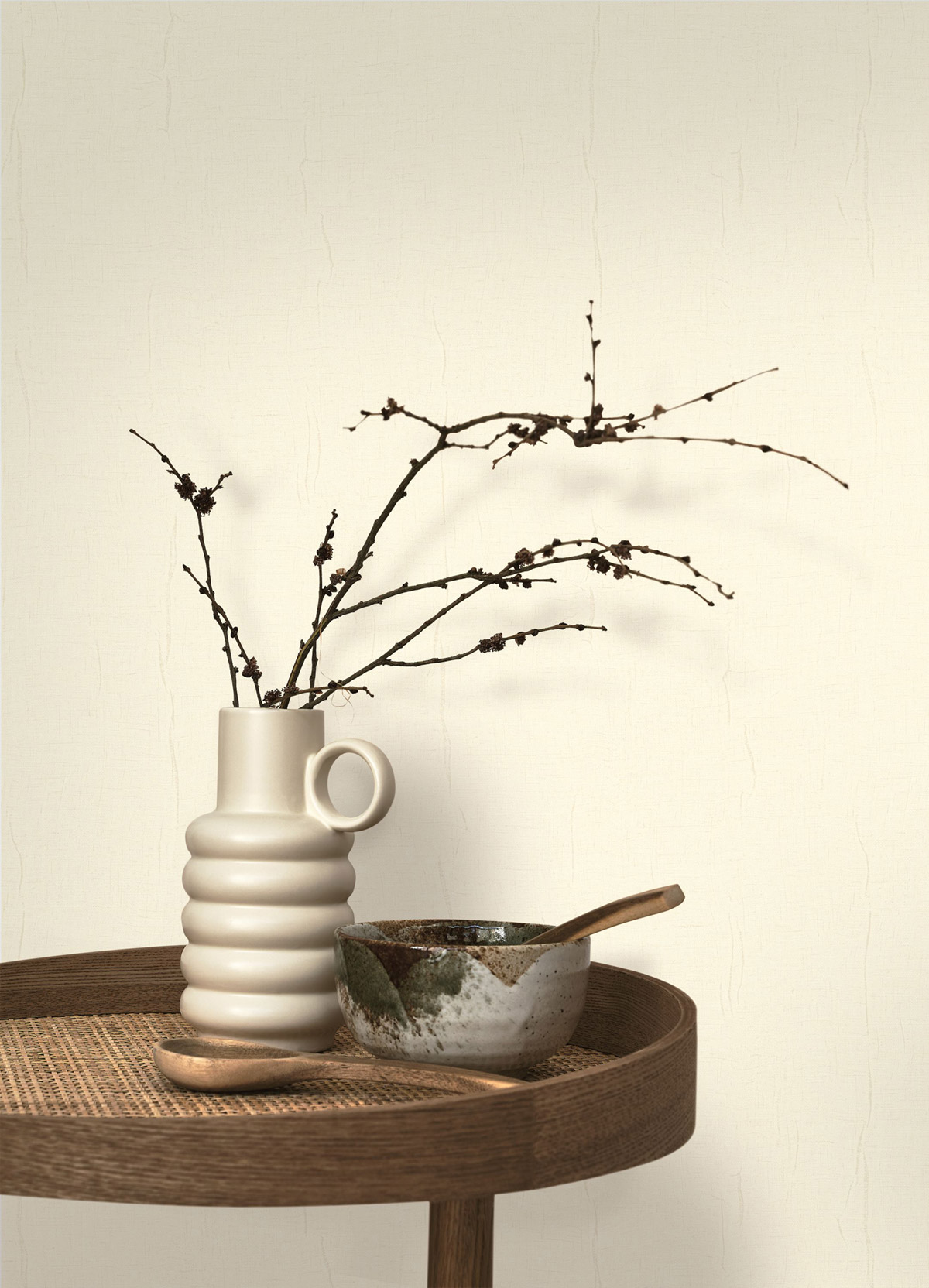 Papier peint Uni Etamine blanc crème - Etamine de Casadéco | Réf. ETAM200250323