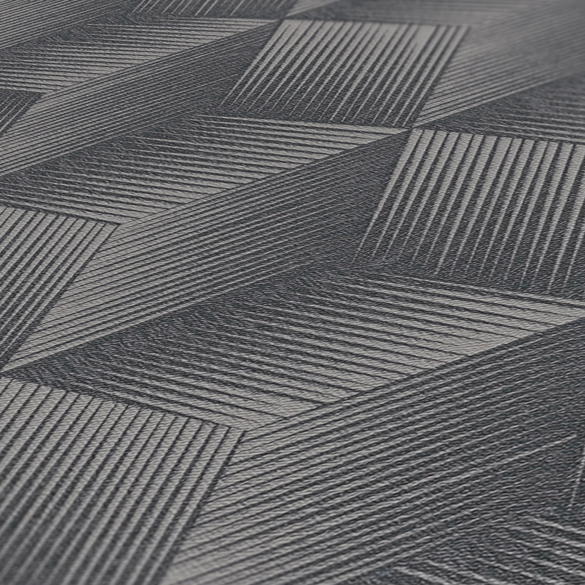 Papier peint Cubes 3D gris ardoise - Natural Living d'A.S. Création AMB5 | Réf. AS-385064