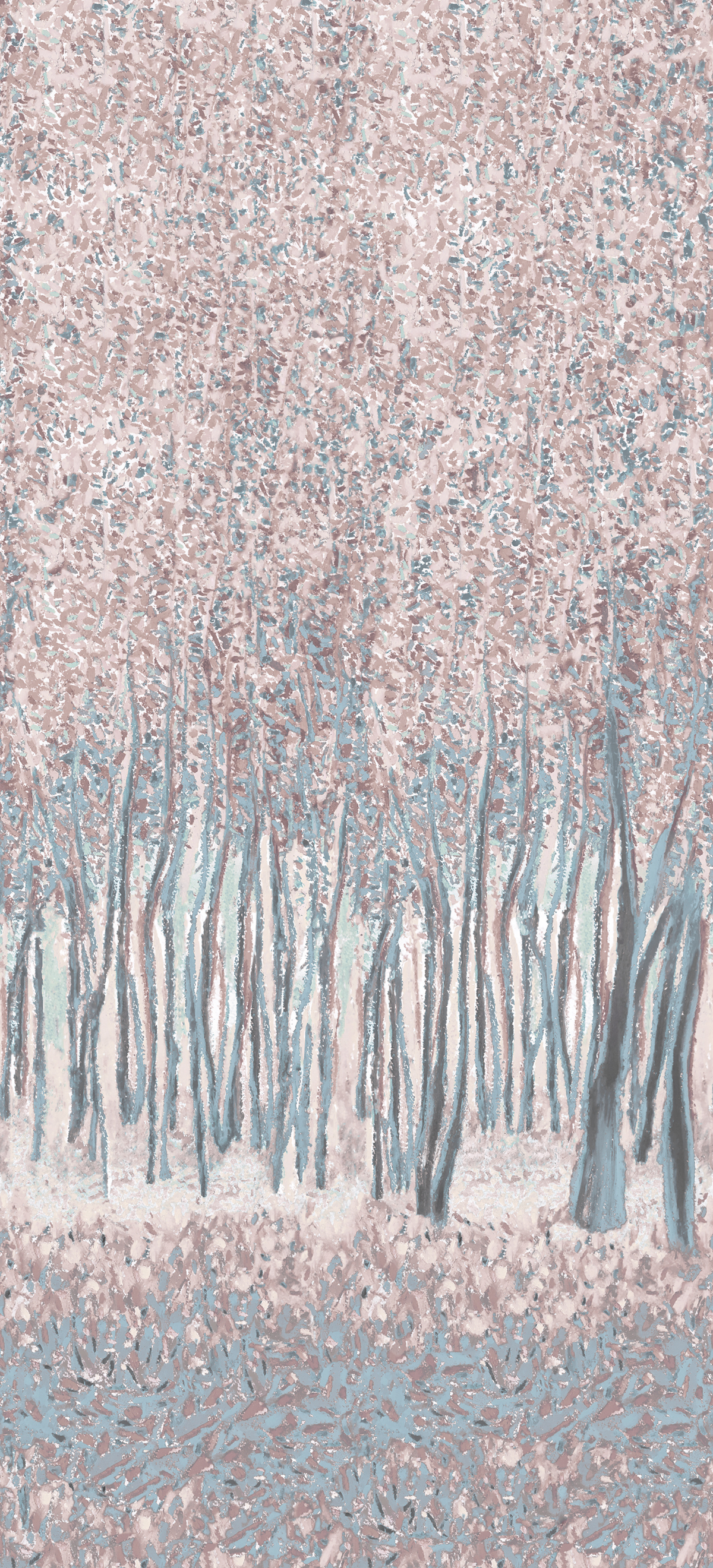 Papier peint panoramique Sylve Décor Gris B - 4/5/6 - Isidore Leroy