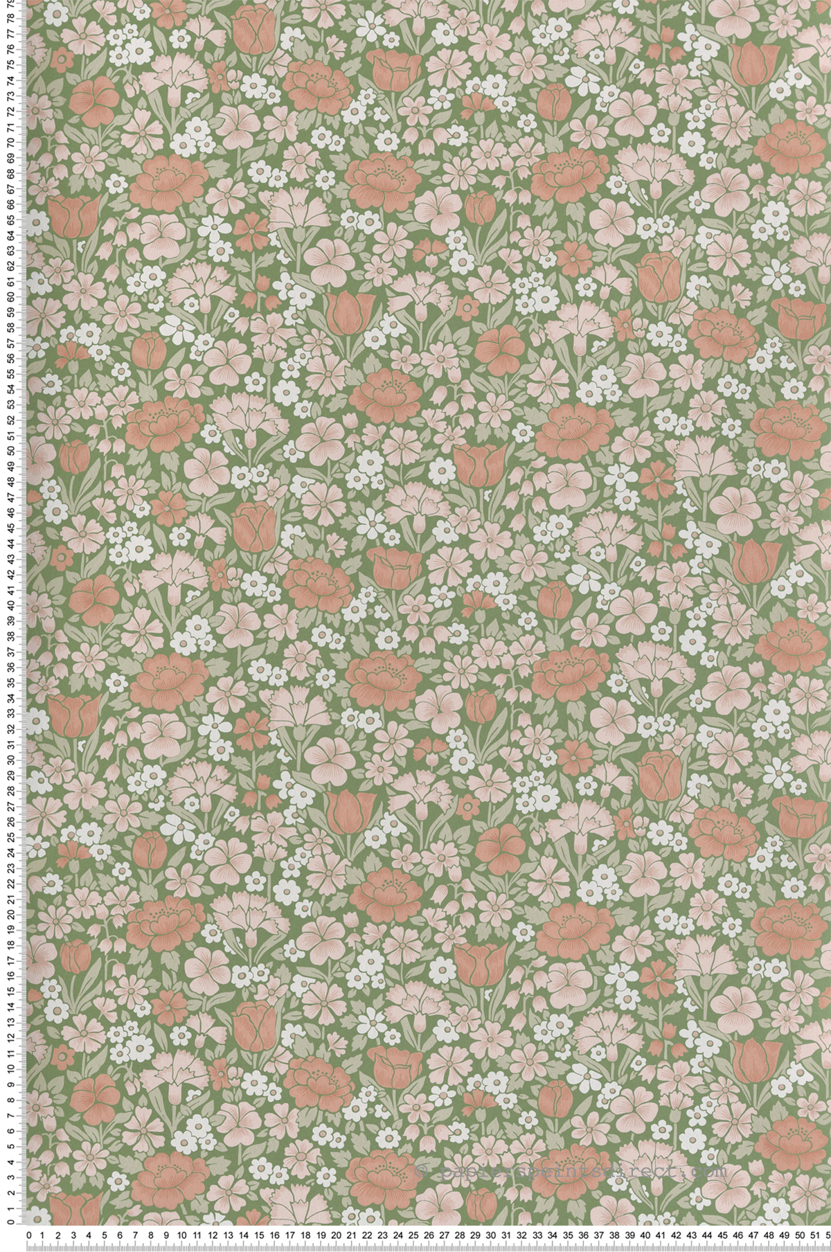 Papier peint Pivoine Spring Flowers Garden - National Trust Papers 4 de Little Greene | Réf. 0267SPGARDE