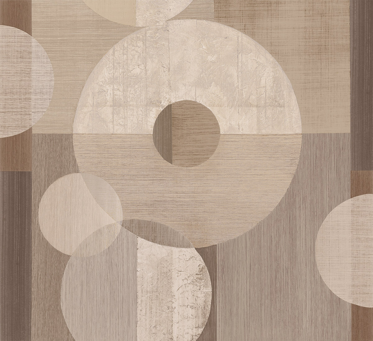 Papier peint Géométrique Bulle beige - Atacama de Montecolino | Réf. MC-IMD28142