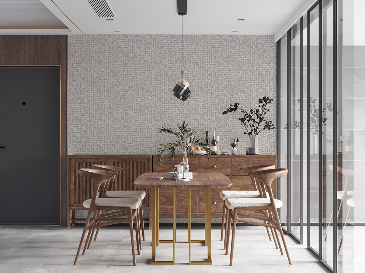 Papier peint Graphique Effet Vieilli blanc et argenté - My Home My Spa d'A.S. Création | Réf. SP15859