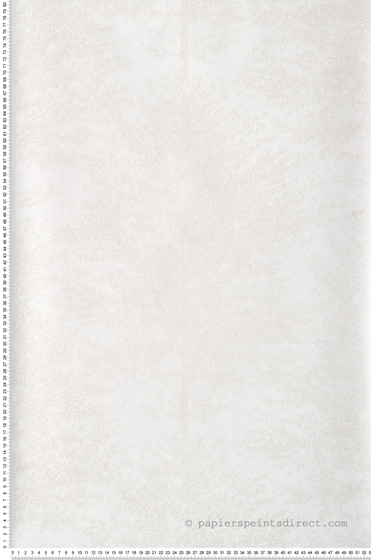 Papier peint Arbre Cosy Nest blanc nacré - La forêt de Casélio | Réf. FRT101800021