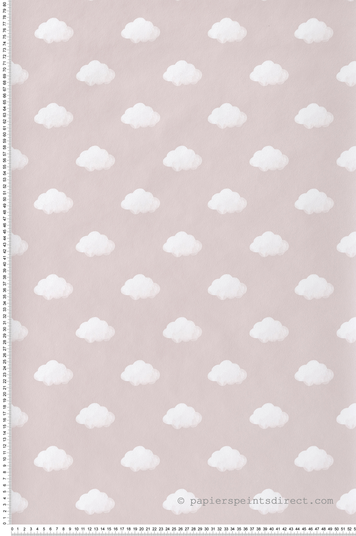 Papier peint Enfantin Nuages rose - Babyland 2 de Lutèce | Réf. LTC-14834