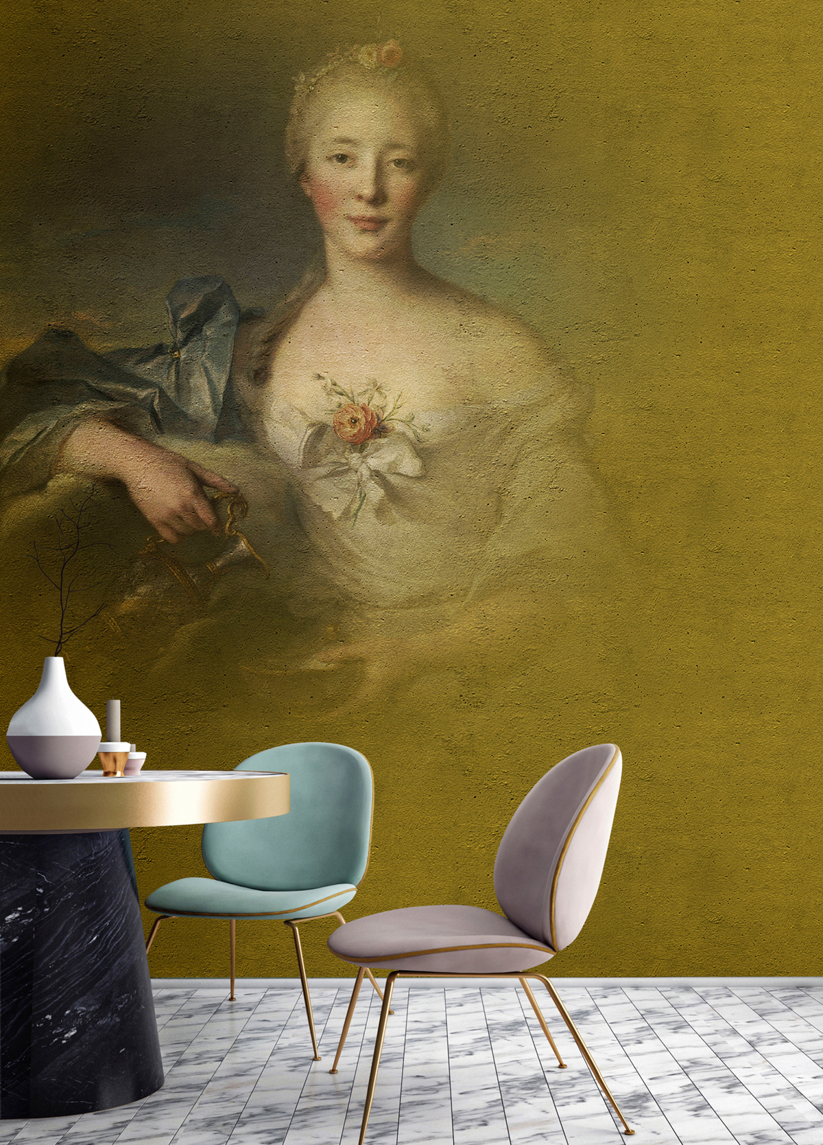 Papier peint panoramique Portrait Fresco 2 - Référence DD110656 - Intissé 200g/m2 - Standard 200 x 270