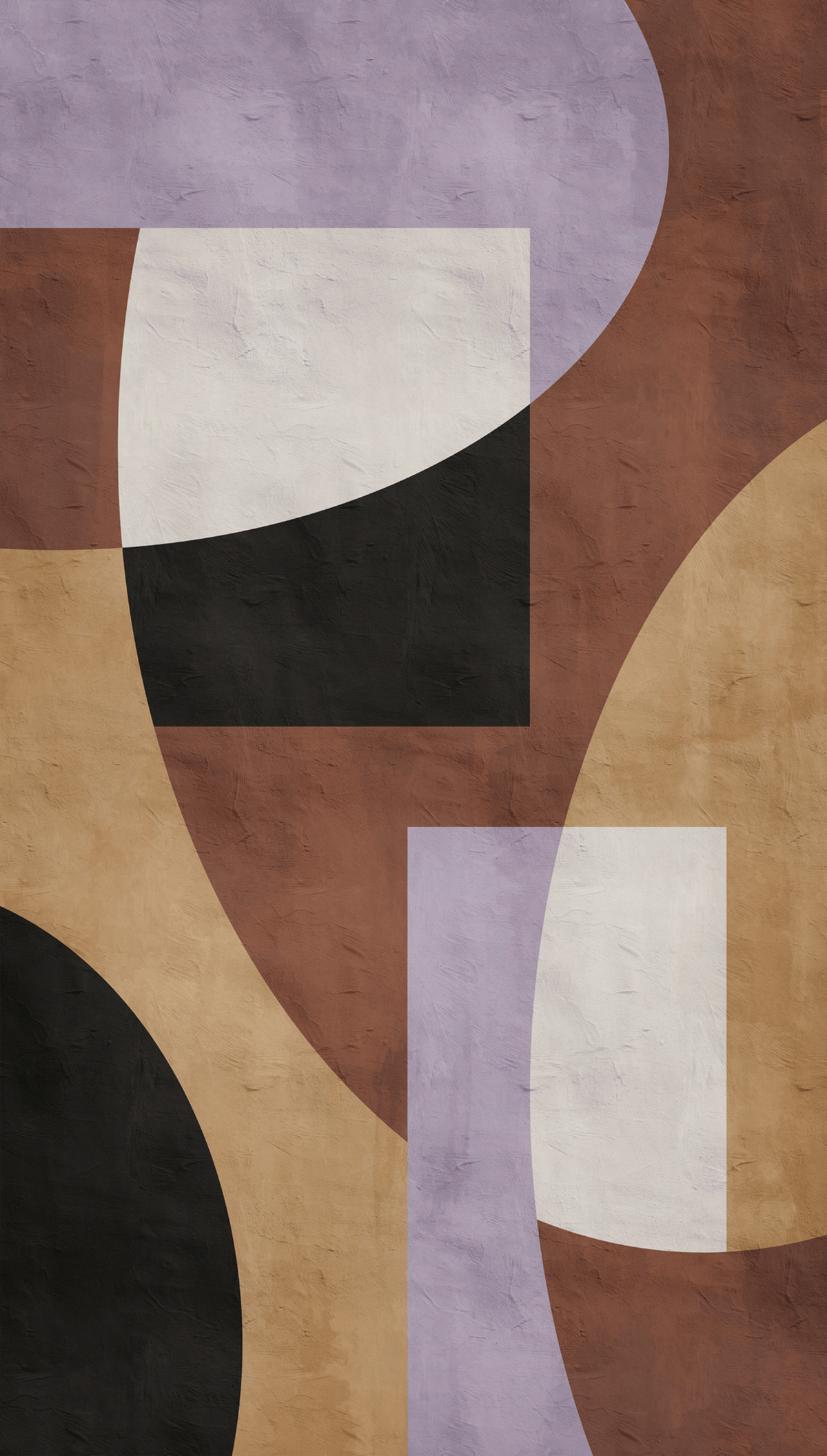 Papier peint panoramique Forme Arrondi violet - The Wall 3 d'A.S. Création | Réf. AS-398591