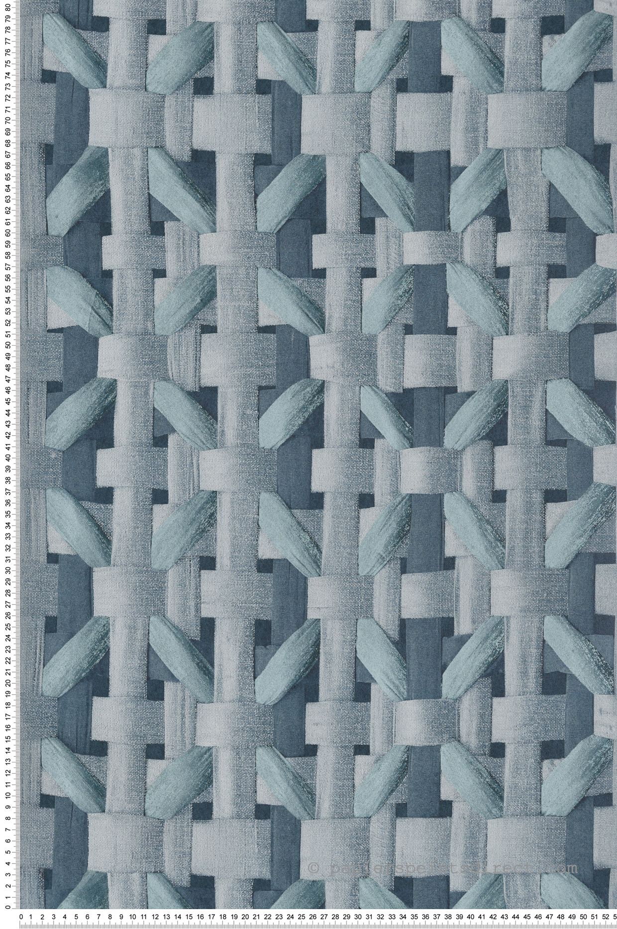 Papier peint Claustra Bois bleu - Ornata de Montecolino | Réf. MC-65337