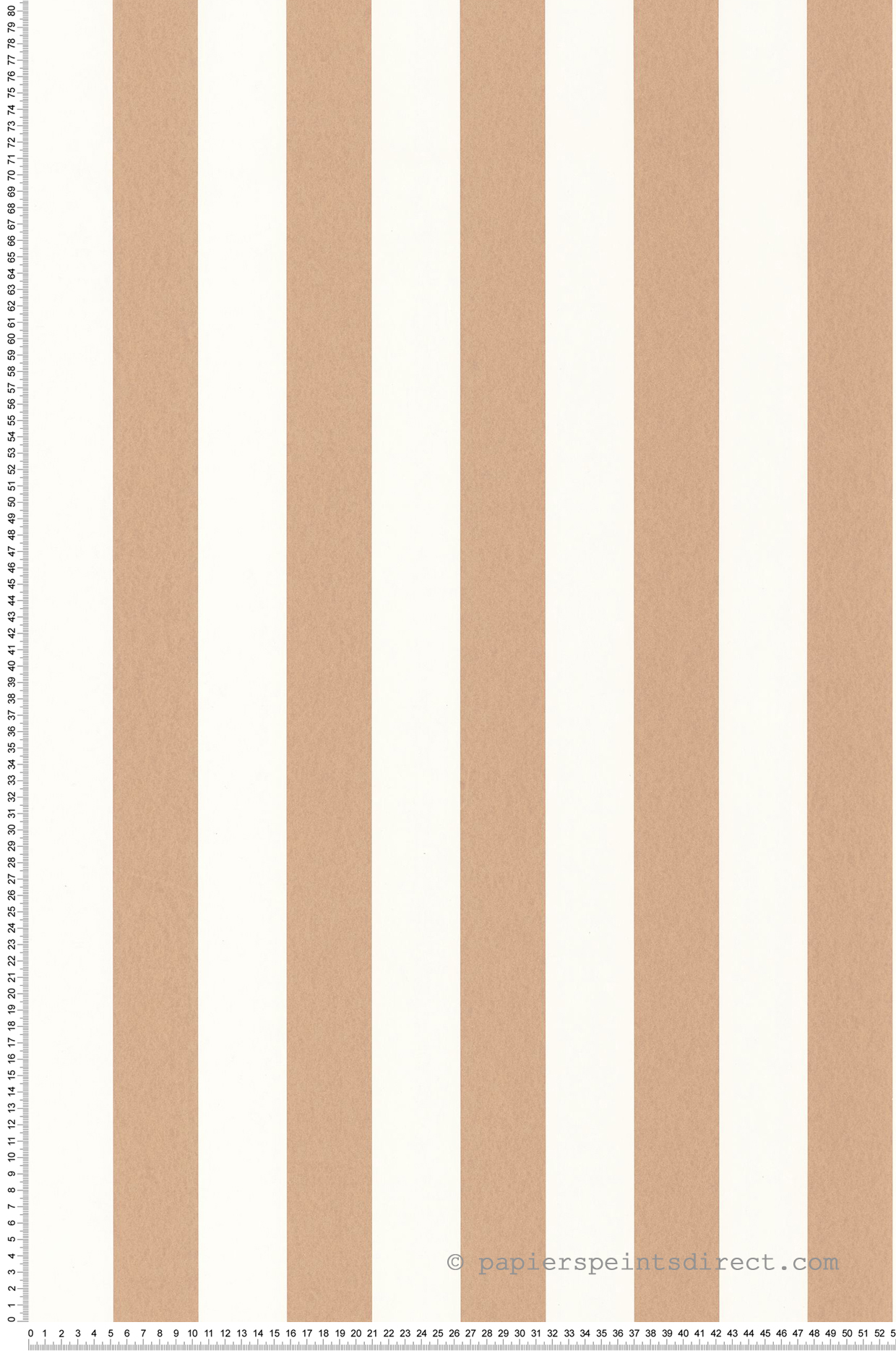 Papier peint Rayures Olympe noisette - Les Rayures de Casadéco | Réf. RAYS87432684
