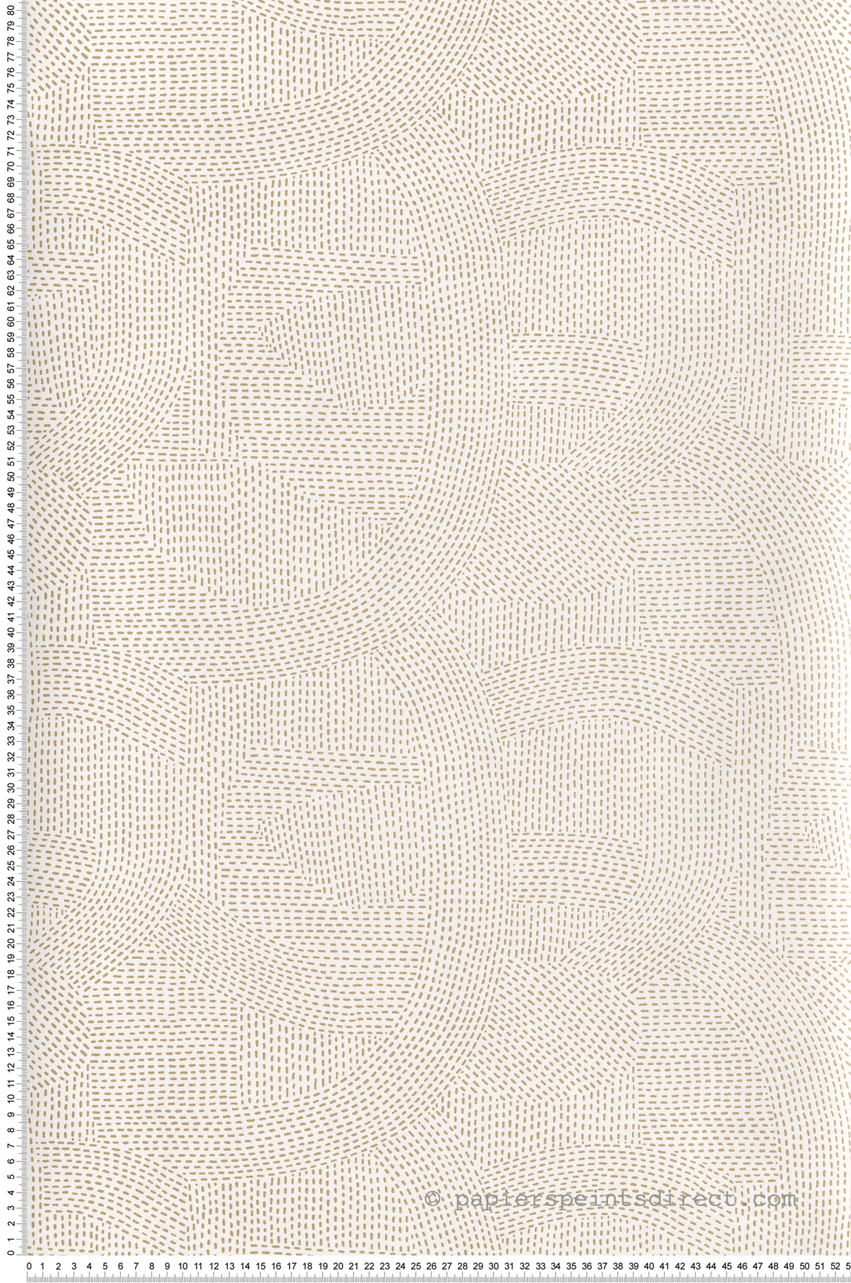 Papier peint Design Franz ivoire - Printemps Viennois de Casamance | Réf. CAS-74790720