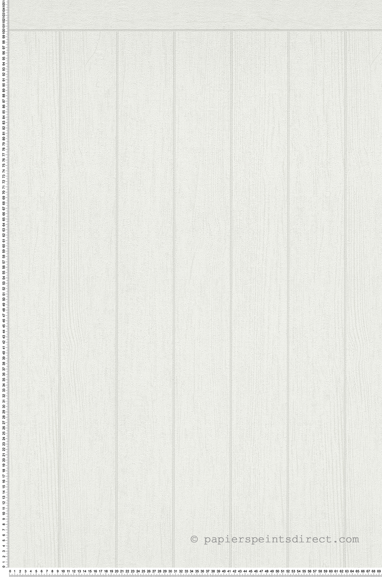 Papier peint Soubassement Lambris Bois blanc cassé - Wallpanel d'A.S. Création | Réf. AS-398032