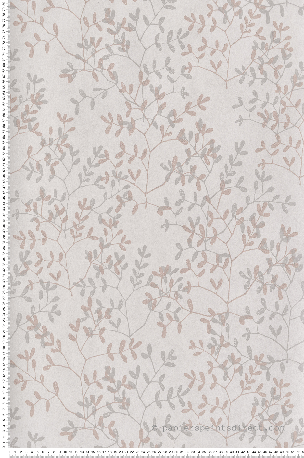 Papier peint Feuillage Délicat beige gris - Esterel de Montecolino | Réf. MC-AN28251