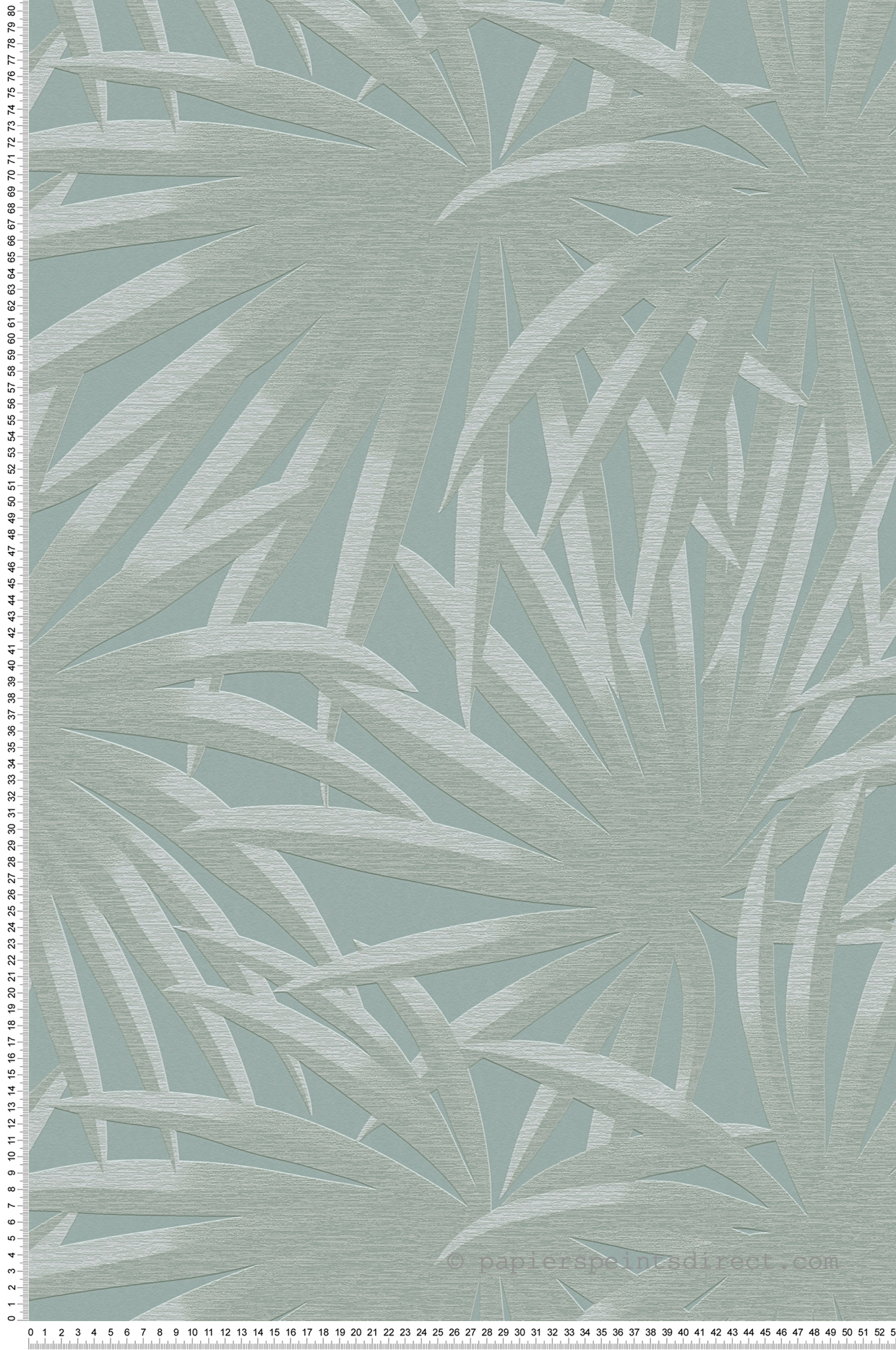 Papier peint Palme Grandiose turquoise vert - Casual Living d'A.S. Création | Réf. AS-393384