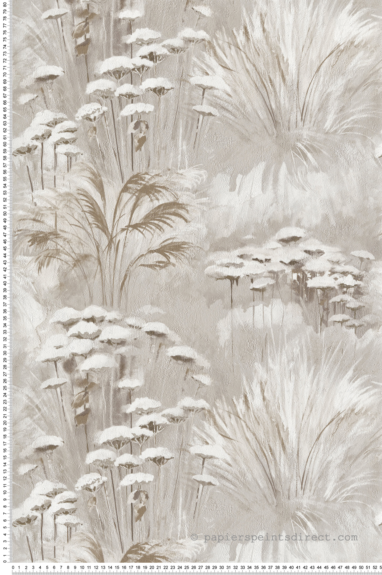 Papier peint Fleur Plante Oyat gris ombre - Sentier des Dunes de Casadéco | Réf. SENT200949155