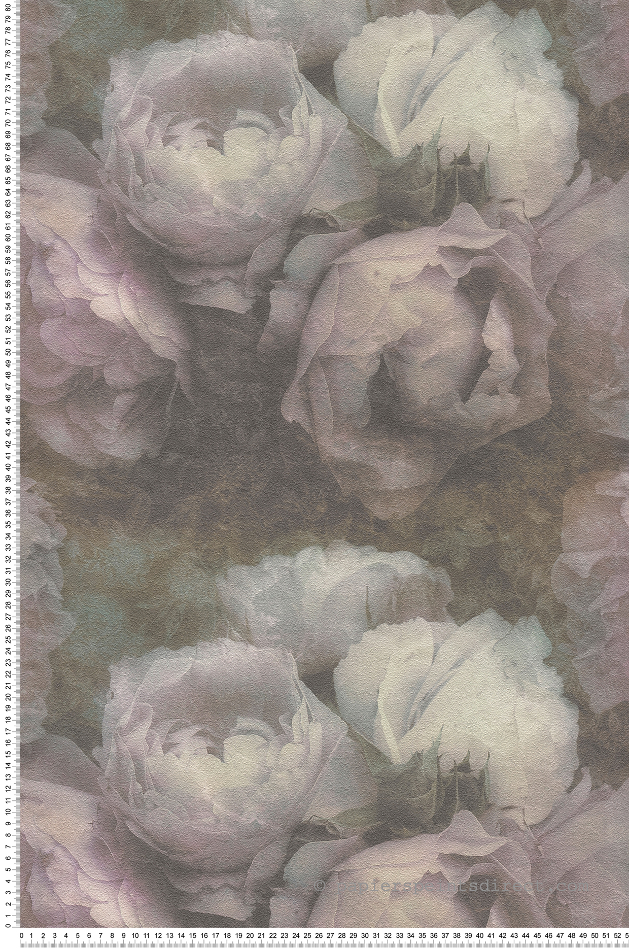 Papier peint Rose Romantic Dream vert bleuté - New Walls d'AS Création | Réf. SP15234