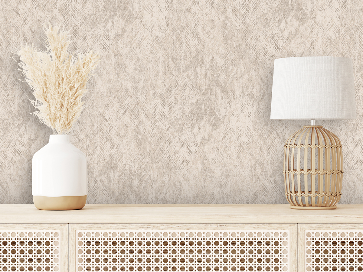 Papier Peint Faux Uni Python lin - Nomade d'Ugépa | Réf. UGP-M33407