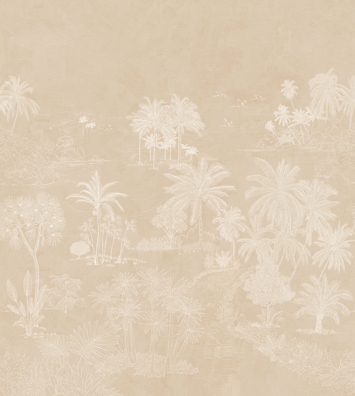 Papier peint panoramique Paysage Exotique Timor beige 250X280 - Borneo de Casélio | Réf. BORN106552001