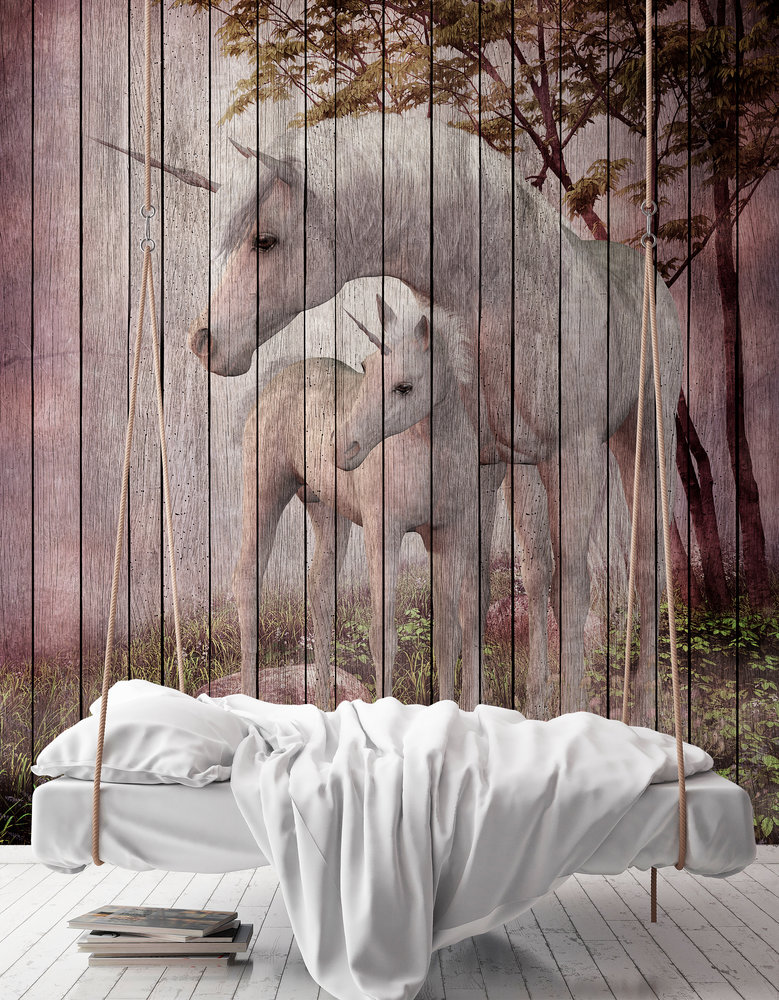 Papier peint panoramique Bois Licorne Fantasy 4 - Référence DD113962 - Intissé 200g/m2 - Standard 200 x 270