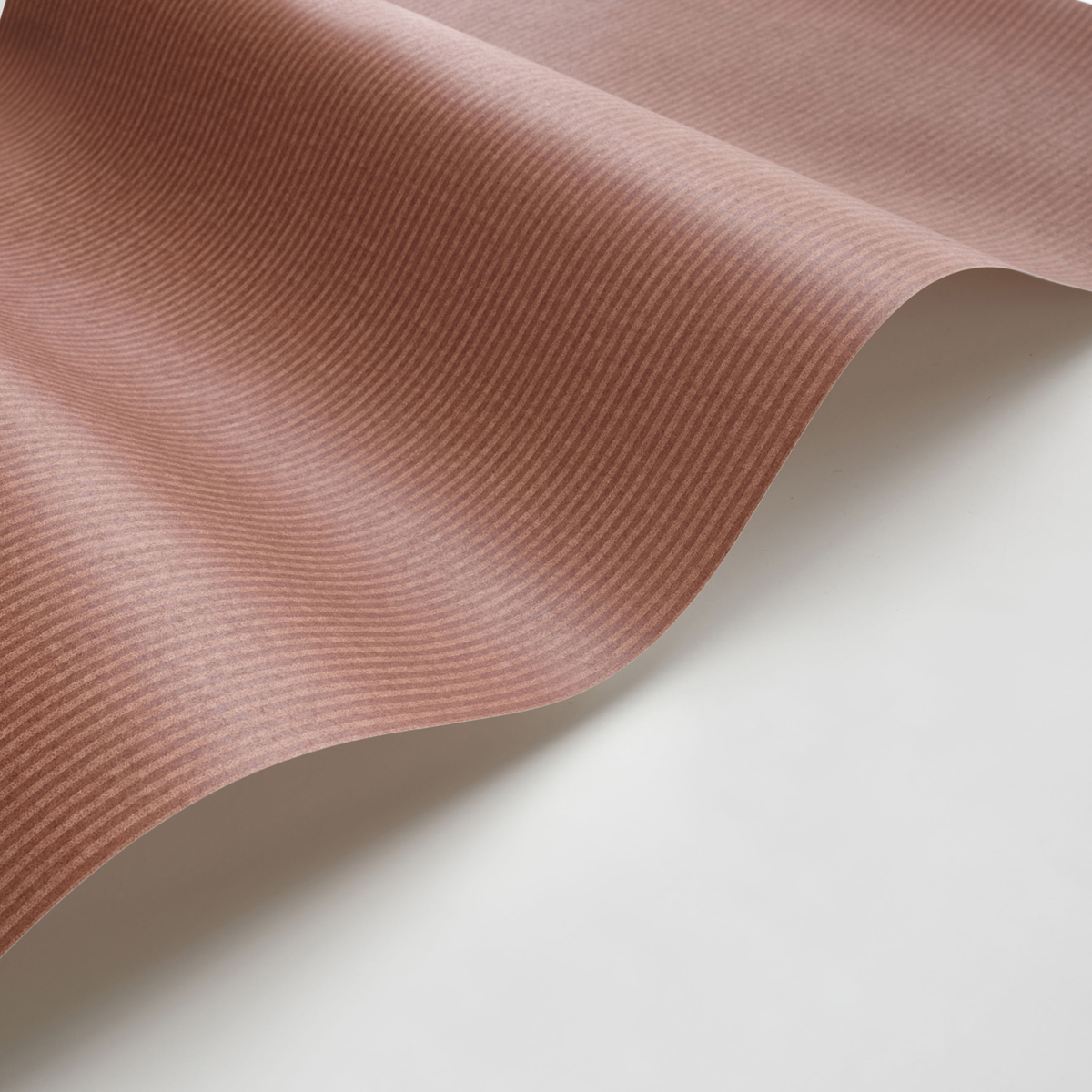 Papier peint Fines Rayures Papier Kraft cacao - Papercraft de Casadéco AMBV | Réf. PAPC89652552