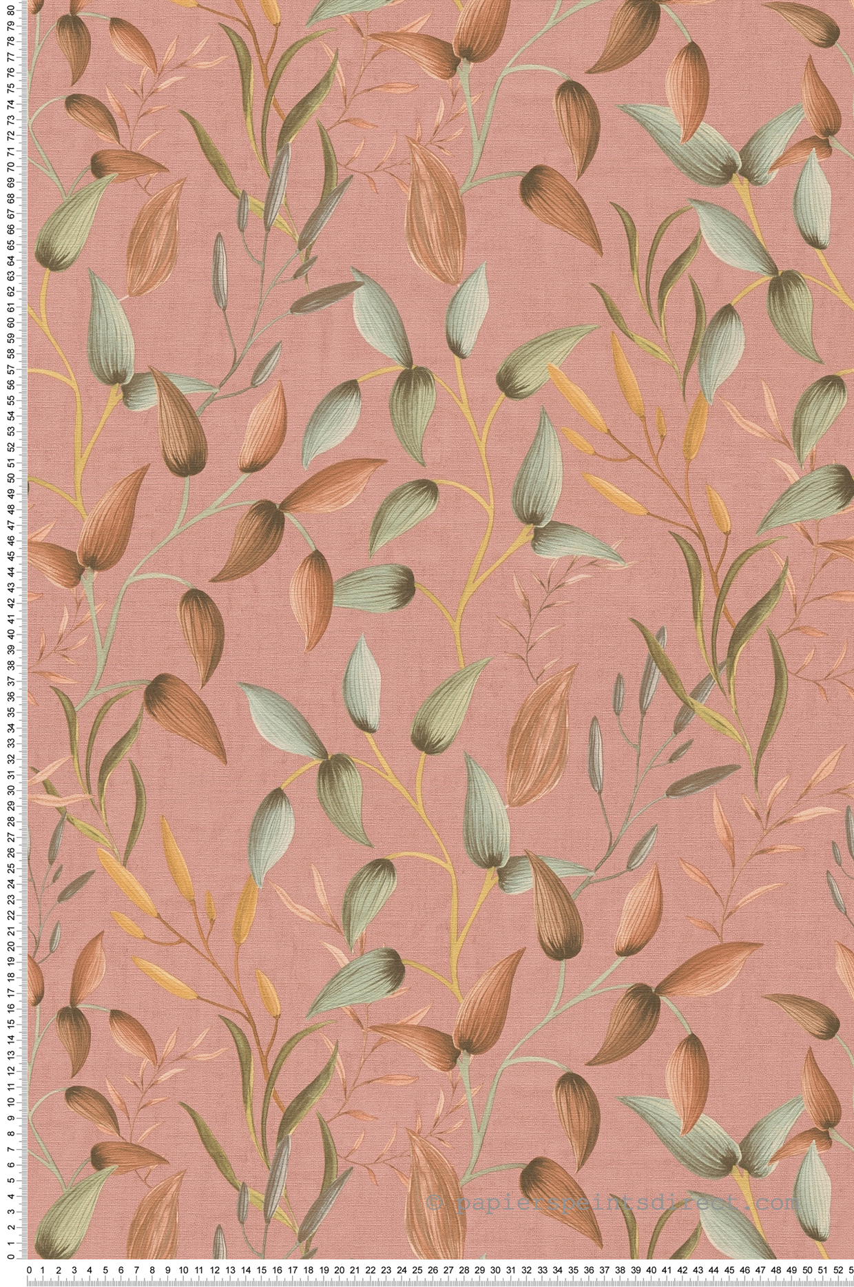 Papier peint Feuille Botanic rose jaune - Aquarell Dreams d'A.S. Création | Réf. AS-397453