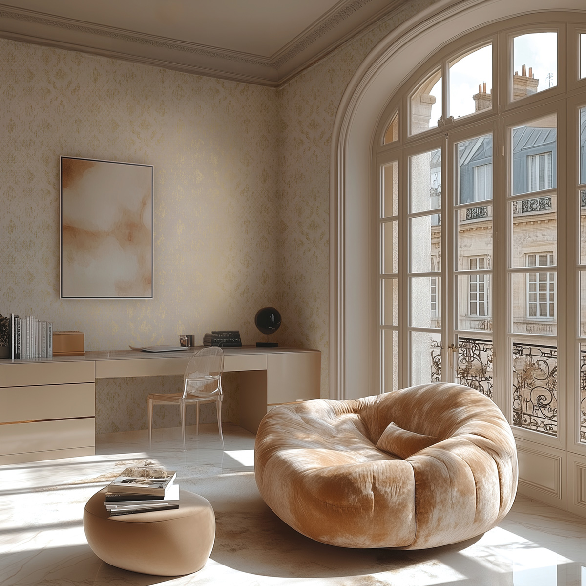 Papier peint Baroque Chic Versailles écru doré - Metropolitan Stories 4 Hot Spots d'A.S. Création | Réf. AS-786722