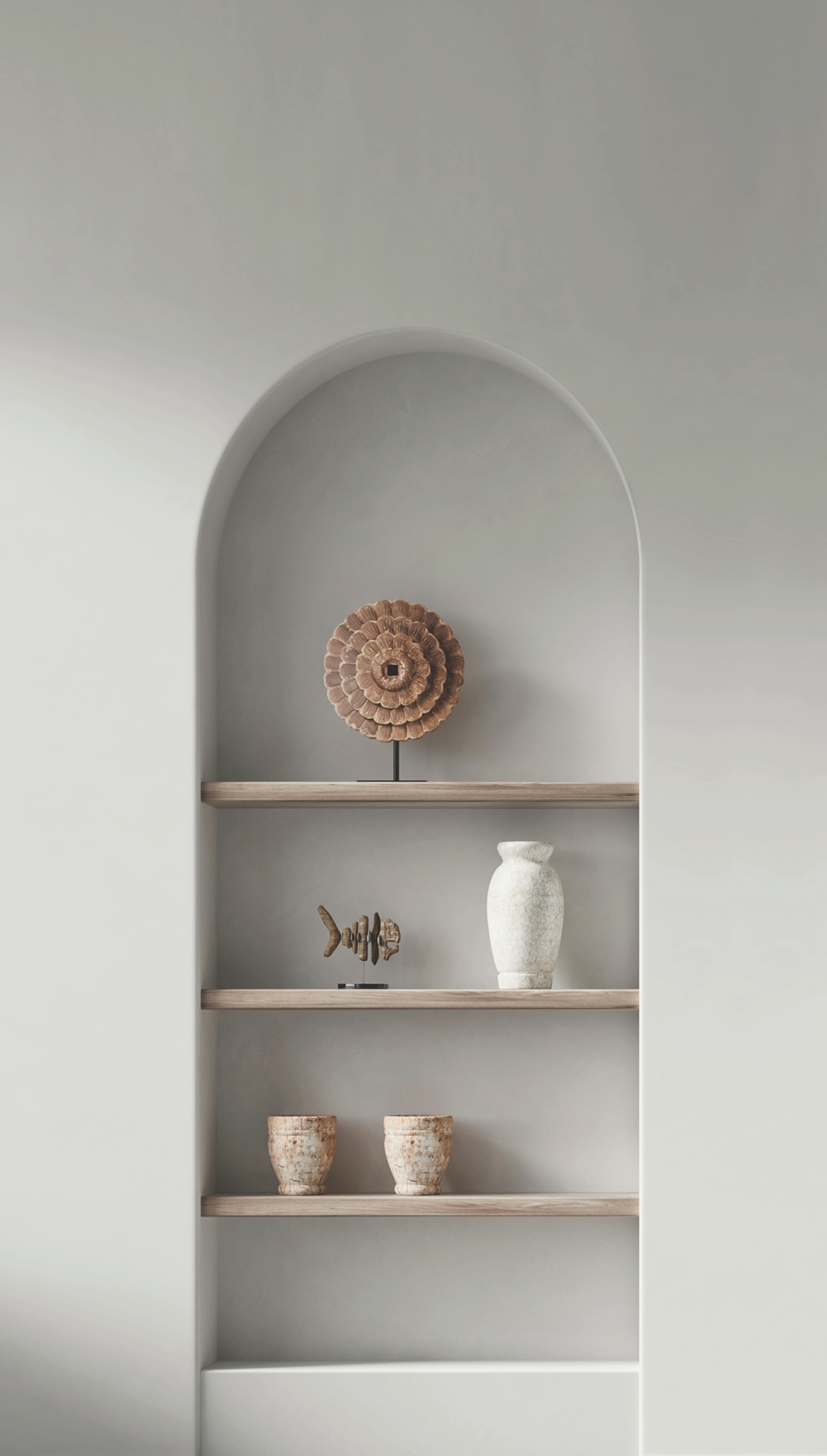 Papier peint panoramique Etagère Arcade beige - Reality 4 de Lutèce | Réf. LTC-51221709