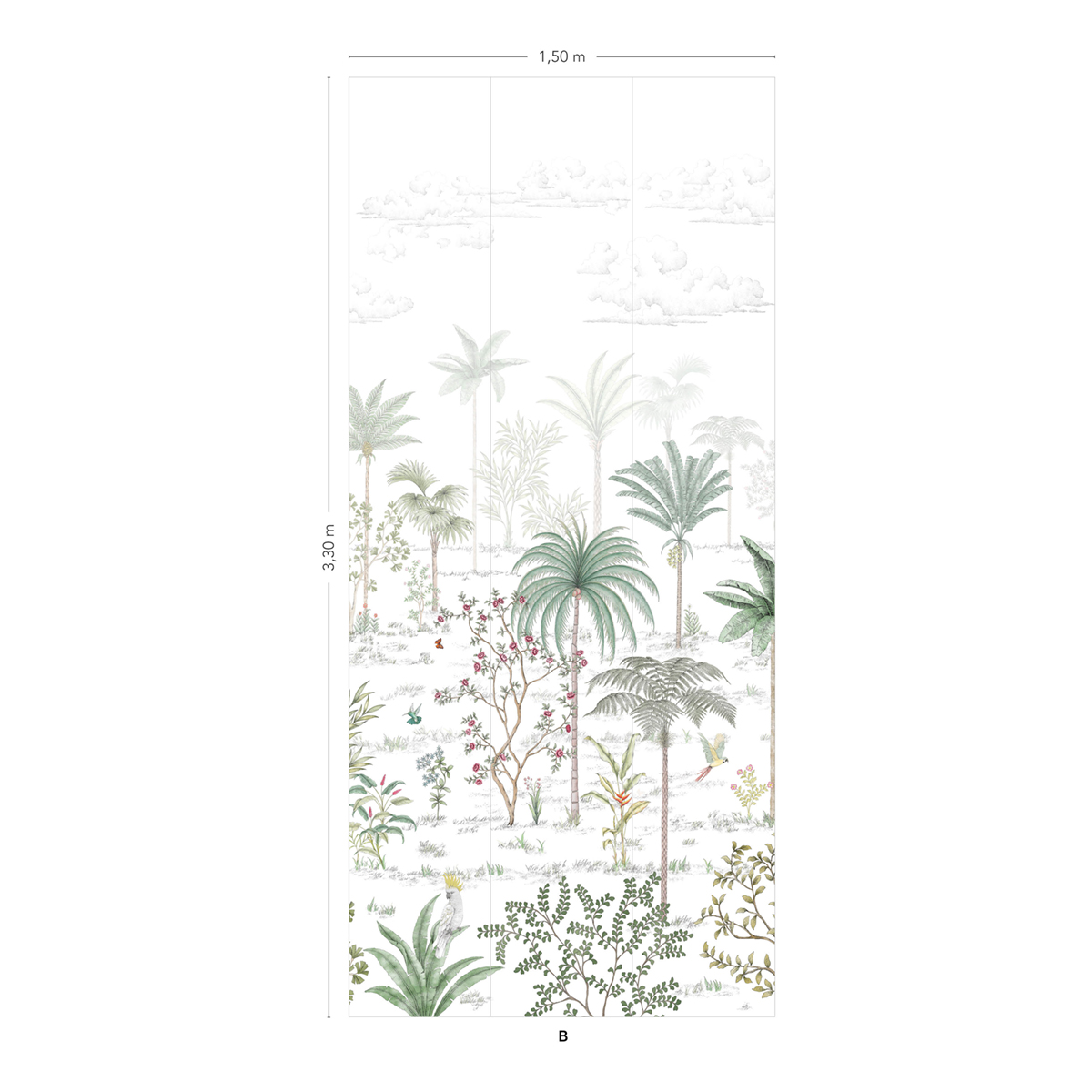 Papier peint panoramique Jungle Sur la route de Samarcande Naturel B - 4/5/6 AMBr - Isidore Leroy