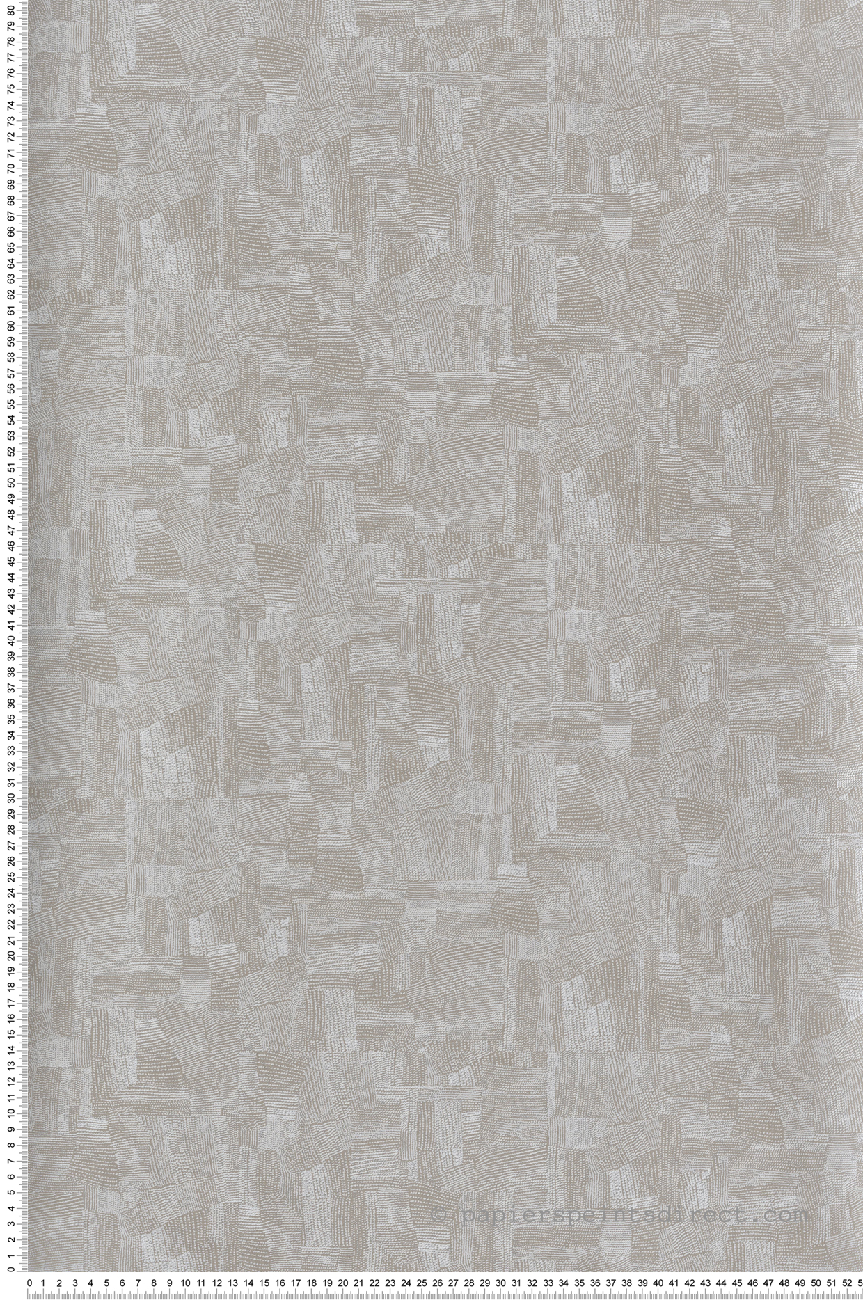 Papier peint Rizière Design Fujita grège - Kimono de Masureel | Réf. MAS-KIM402