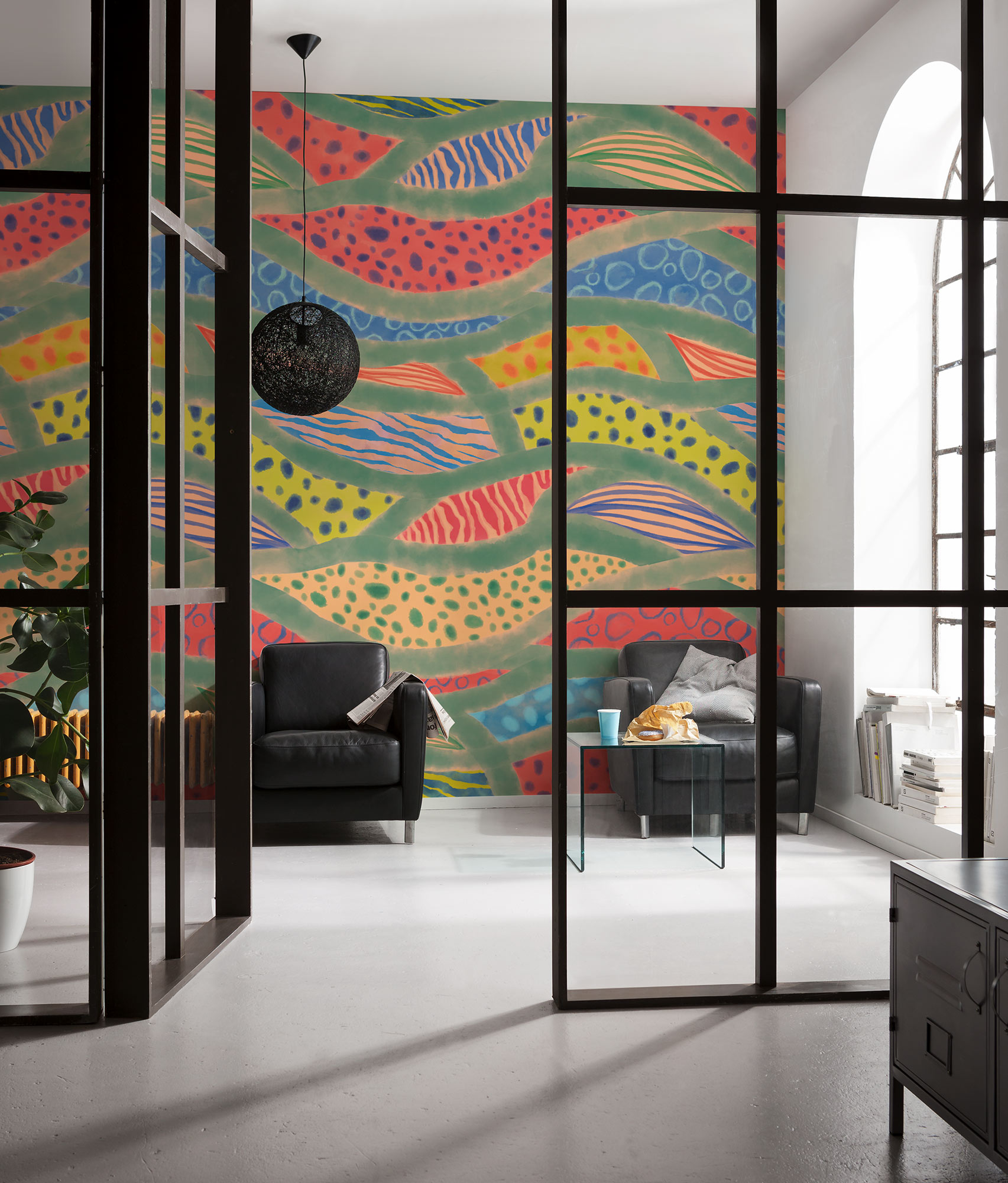 Papier peint panoramique Motif Wave Symphony - Papier peint Komar Flair