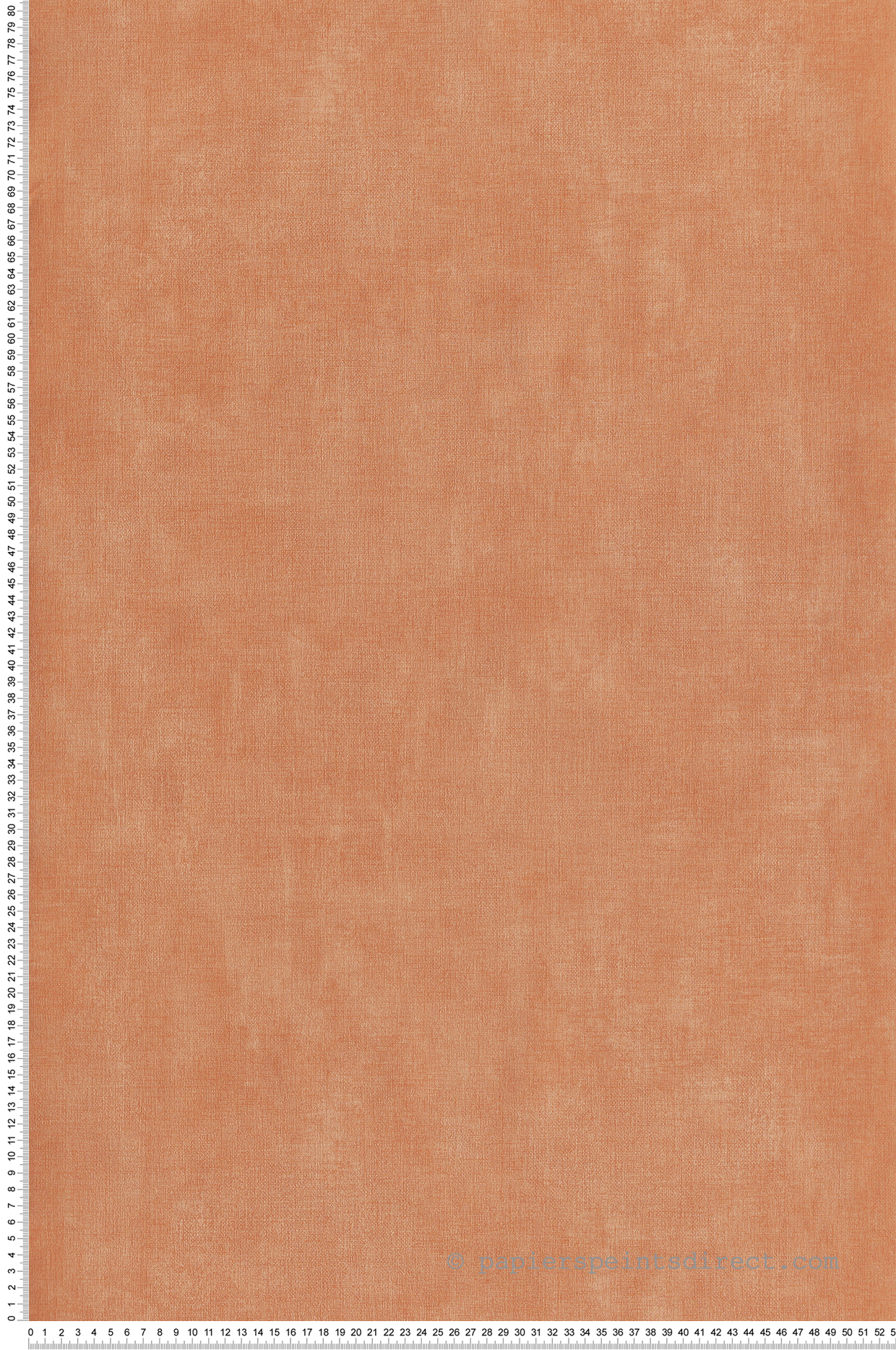 Papier peint Uni Toile Patine orange corail - Dolce Vita de Lutèce | Réf. LTC-11230905