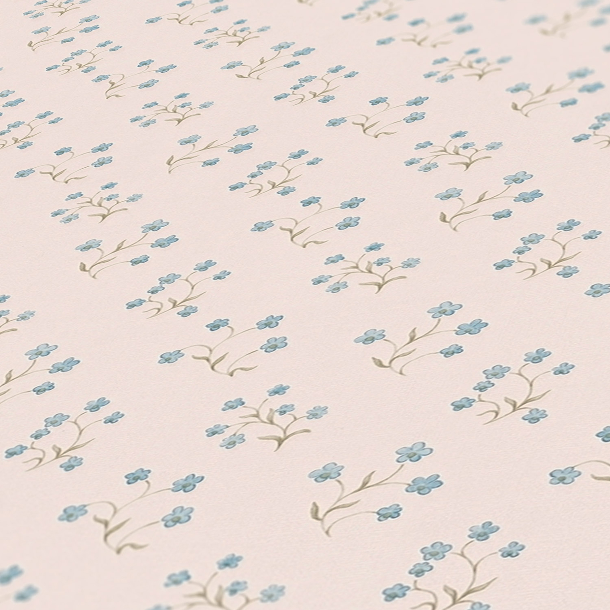 Papier peint Semis Fleurs bleu - Maison Charme d'A.S. Création ZOOM | Réf. AS-390742