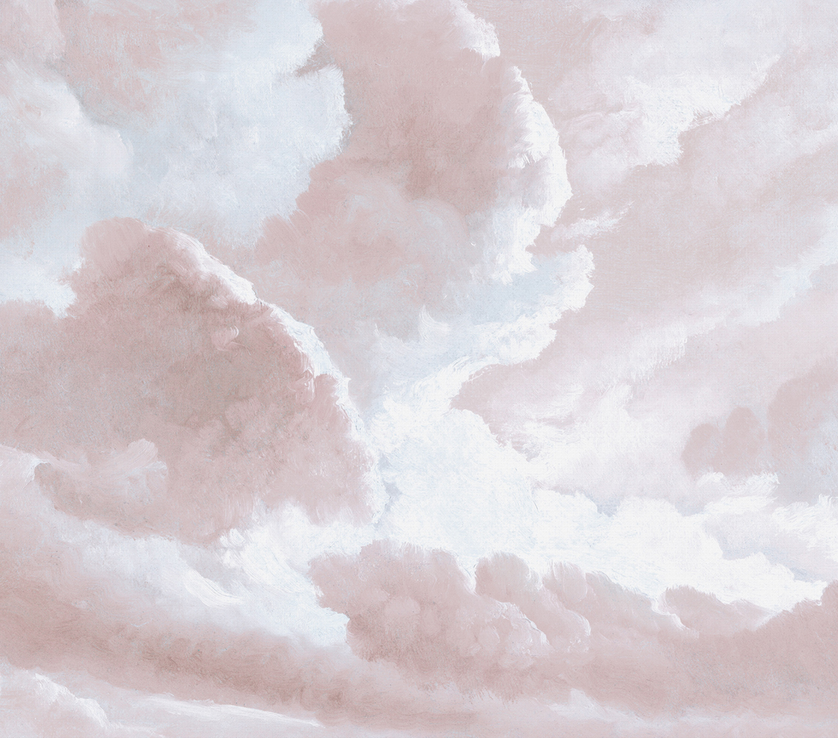 Papier peint panoramique Nuage Cloudy rose - Panorama 2 de Lutèce | Réf. LTC-PAN1712C