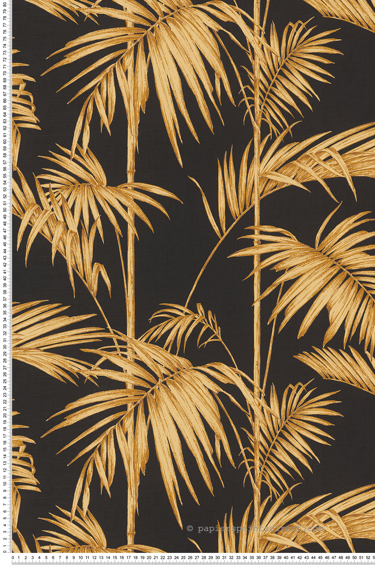 Papier peint Palmes camel noir - Metropolitan Stories d'AS Création | Réf. SP14660