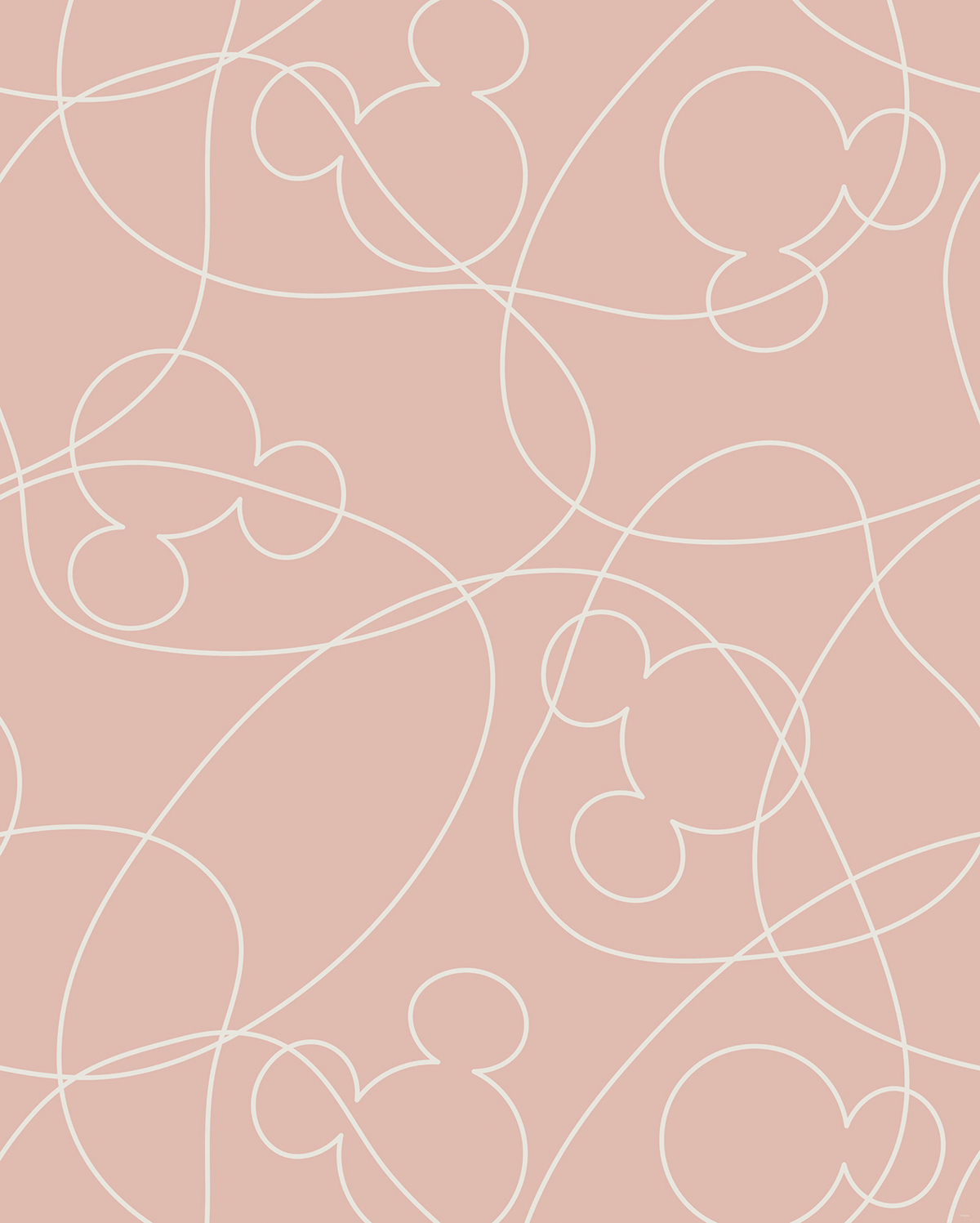 Papier peint panoramique Graphique Disney Mickey on Detours - Papier peint Komar Into Wonderland