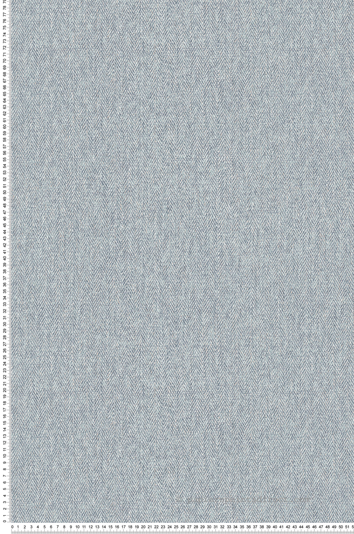 Papier peint Tweed Chevron Herringbone bleu - Beaux Arts de Lutèce | Réf. LTC-M1824