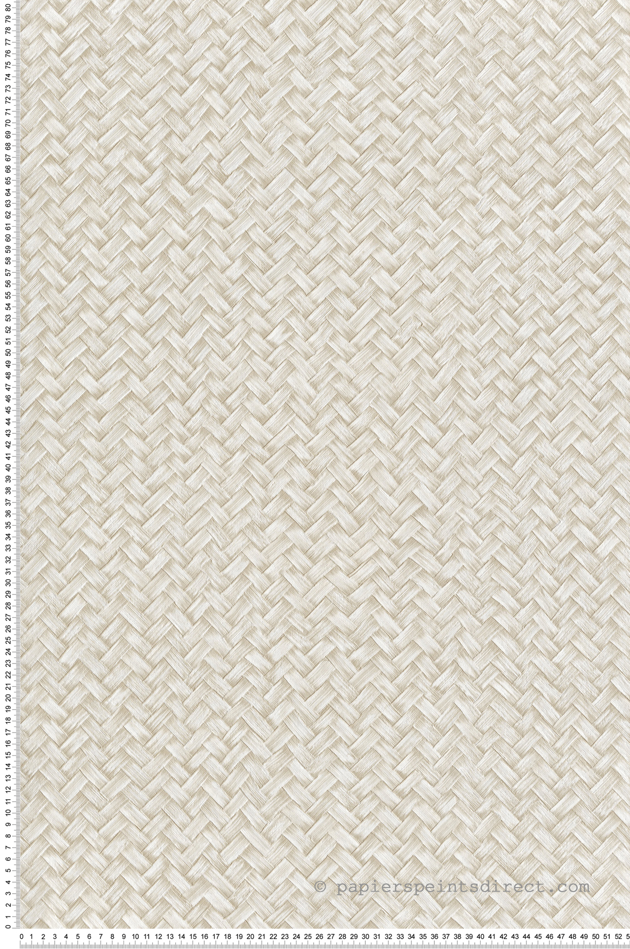 Papier peint Tressage Paille Chevron écru - Architexture de Montecolino | Réf. MC-AZ57722